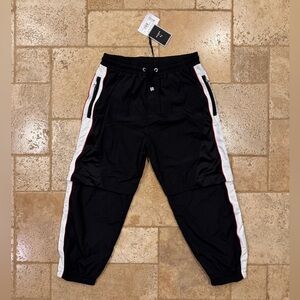 Balmain x Puma Nylon Black Coverterable Track Jogger Pants